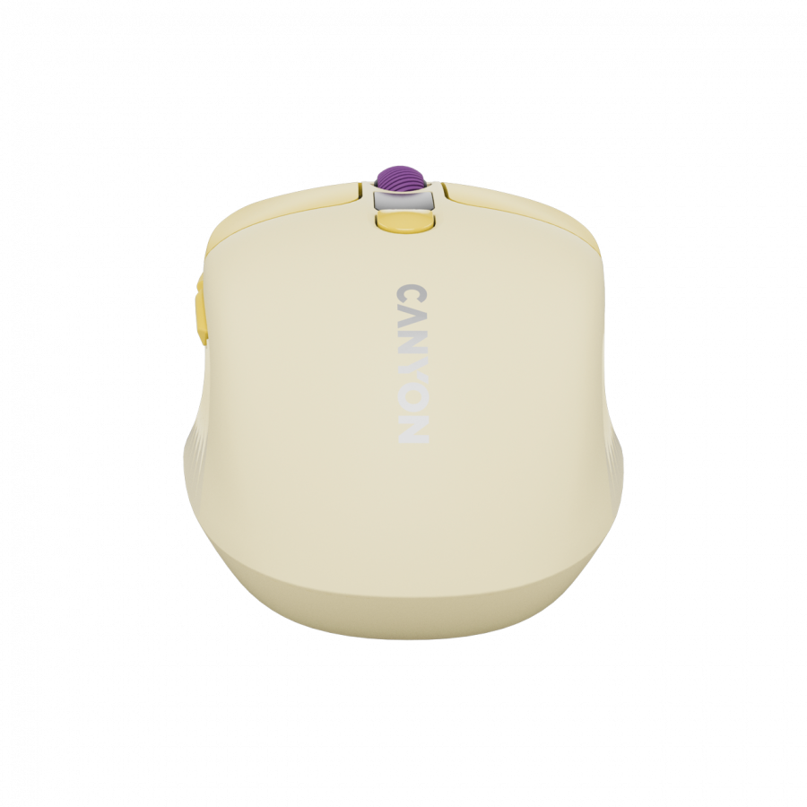 Canyon Silent Dual Mode Wireless Mouse MW-26 - Yellow