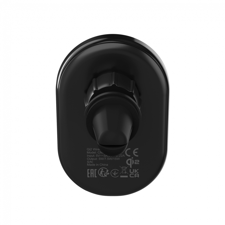 Canyon OnGrip 105 15W Qi2 Wireless Car Charger - Black