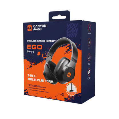 Canyon Wireless Gaming Headset Ego GH-16 - Black