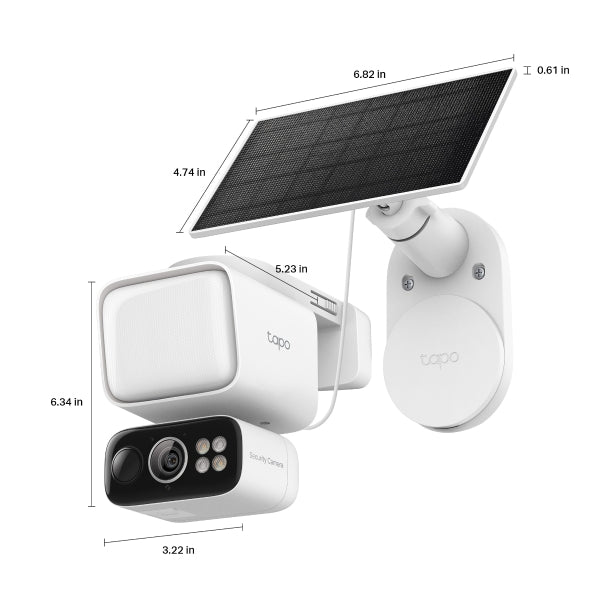 Tapo Solar-Powered Floodlight Pan/Tilt Security Camera Kit - Tapo C615F KIT