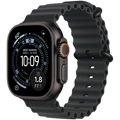 Apple Watch Ultra 3 GPS + Cellular 49mm – Black Titanium with Black Ocean Band