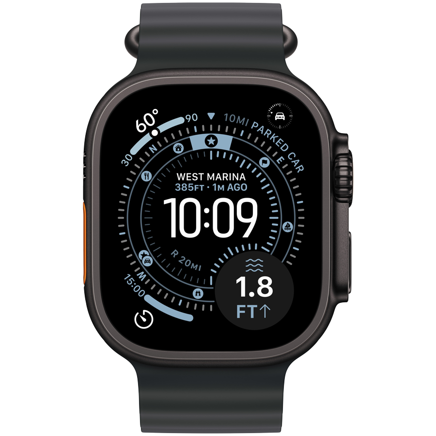 Apple Watch Ultra 3 GPS + Cellular 49mm – Black Titanium with Black Ocean Band