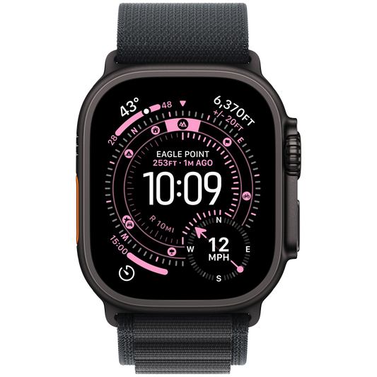 Apple Watch Ultra 3 GPS + Cellular 49 mm Black Titanium with Black Alpine Loop Medium