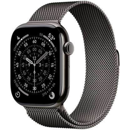 Apple Watch Series 11 GPS + Cellular 46mm - Slate Titanium with Slate Milanese Loop S/M