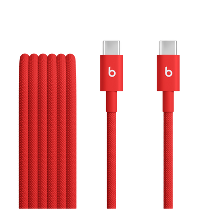 Beats USB-C to USB-C Woven Cable (1.5 m) - Rapid Red