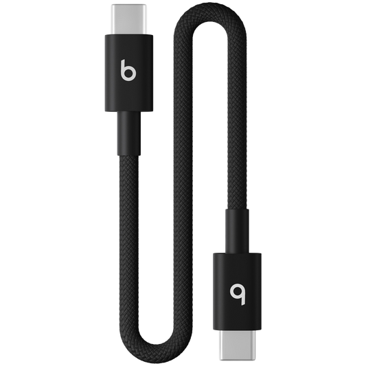 Beats USB-C to USB-C Woven Short Cable (20 cm) - Bolt Black