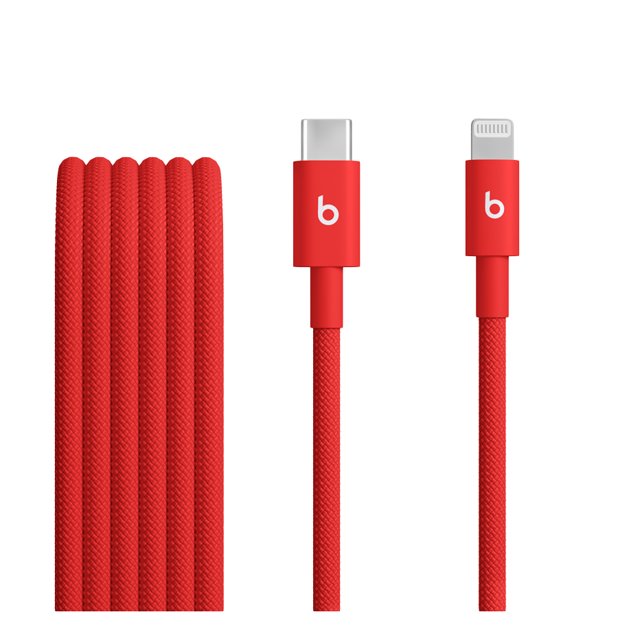 Beats USB-C to Lightning Woven Cable (1.5 m) - Rapid Red