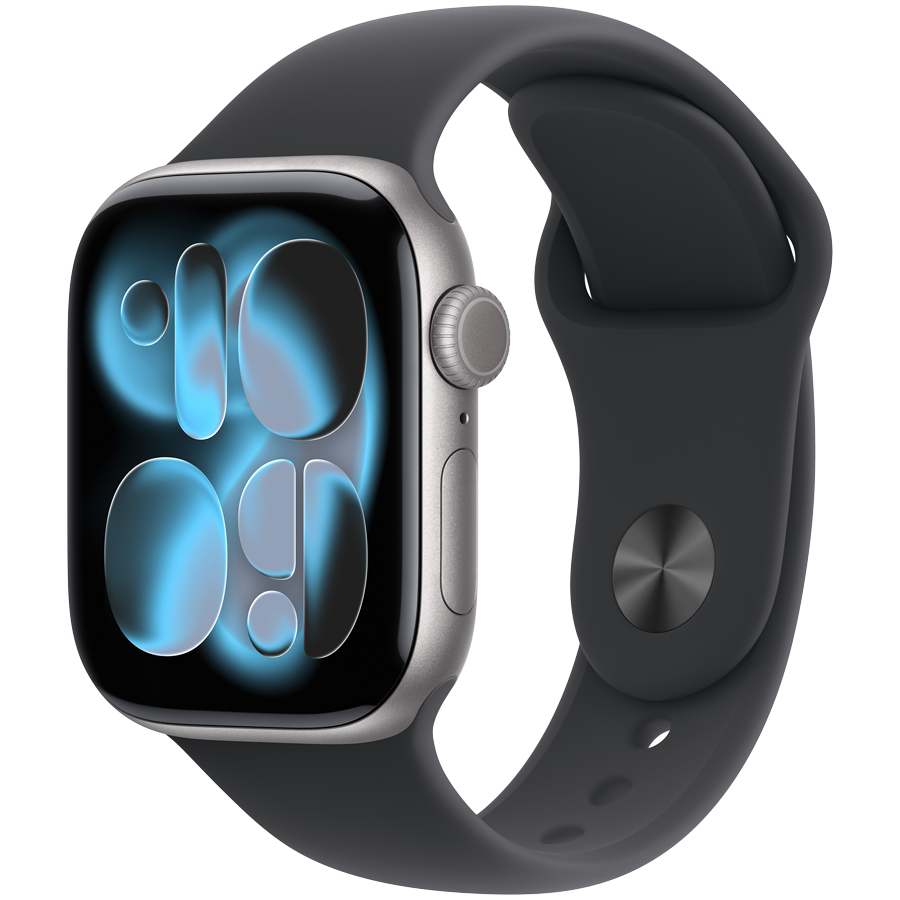 Apple Watch Series 11 GPS 42mm - Space Grey Aluminium with Black Sport Band M/L