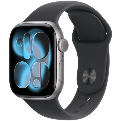 Apple Watch Series 11 GPS 42mm - Space Grey Aluminium with Black Sport Band M/L