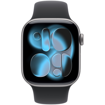 Apple Watch Series 11 GPS 42mm - Space Grey Aluminium with Black Sport Band M/L