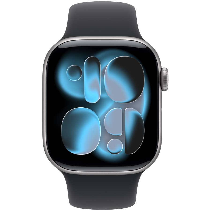Apple Watch Series 11 GPS + Cellular 42mm - Space Grey Aluminium with Black Sport Band S/M