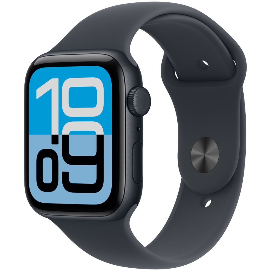 Apple Watch SE 3 GPS + Cellular 44mm - Midnight with Midnight Sport Band S/M
