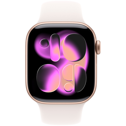 Apple Watch Series 11 GPS + Cellular 42mm - Rose Gold Aluminium with Light Blush Sport Band M/L