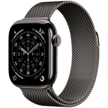 Apple Watch Series 11 GPS + Cellular 42mm - Slate Titanium with Slate Milanese Loop