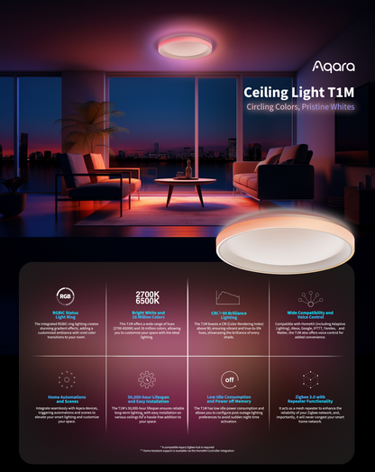 Aqara Ceiling Light T1M - Aqara Hub Required