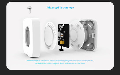 Aqara Wireless Mini Switch T1 - Aqara Hub Required