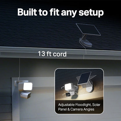 Tapo Solar-Powered Floodlight Pan/Tilt Security Camera Kit - Tapo C615F KIT