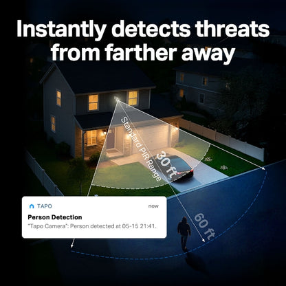 Tapo Solar-Powered Floodlight Pan/Tilt Security Camera Kit - Tapo C615F KIT