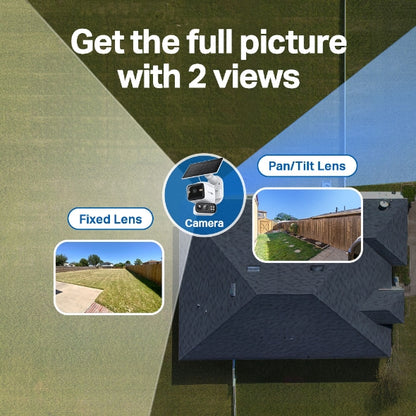Tapo Solar-Powered Dual-Lens Pan/Tilt Security Camera Kit - Tapo C645D KIT