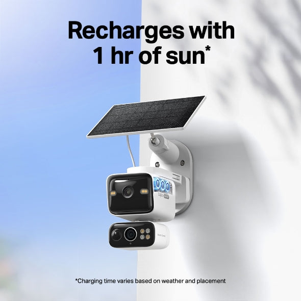 Tapo Solar-Powered Dual-Lens Pan/Tilt Security Camera Kit - Tapo C645D KIT