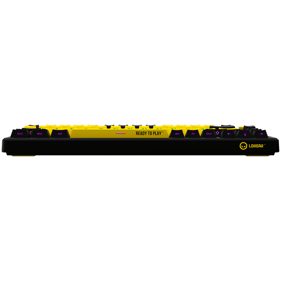 Lorgar Wireless Gaming Keyboard KBP7075W - Black/Yellow