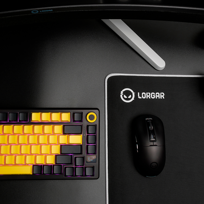 Lorgar Wireless Gaming Keyboard KBP7075W - Black/Yellow