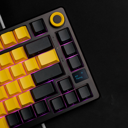 Lorgar Wireless Gaming Keyboard KBP7075W - Black/Yellow
