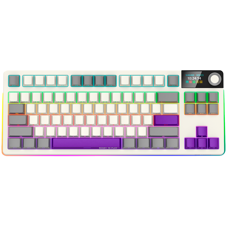 Lorgar Wireless Gaming Keyboard KBP70TKLW - Beige