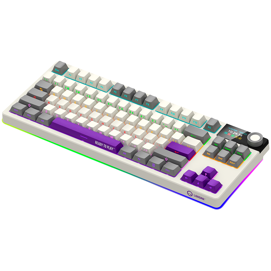 Lorgar Wireless Gaming Keyboard KBP70TKLW - Beige