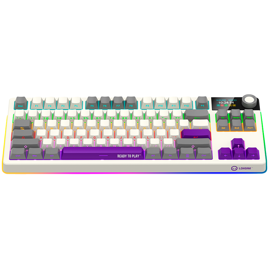 Lorgar Wireless Gaming Keyboard KBP70TKLW - Beige