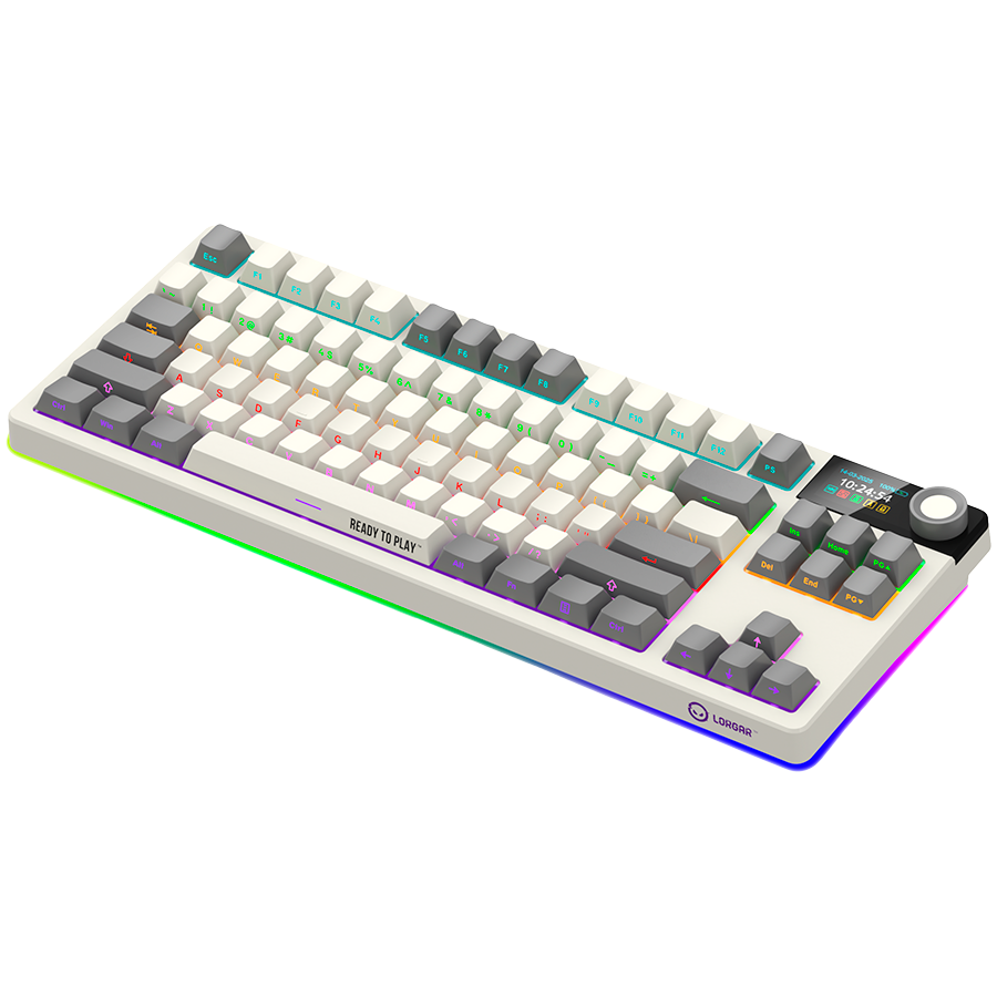 Lorgar Wireless Gaming Keyboard KBP70TKLW - Beige