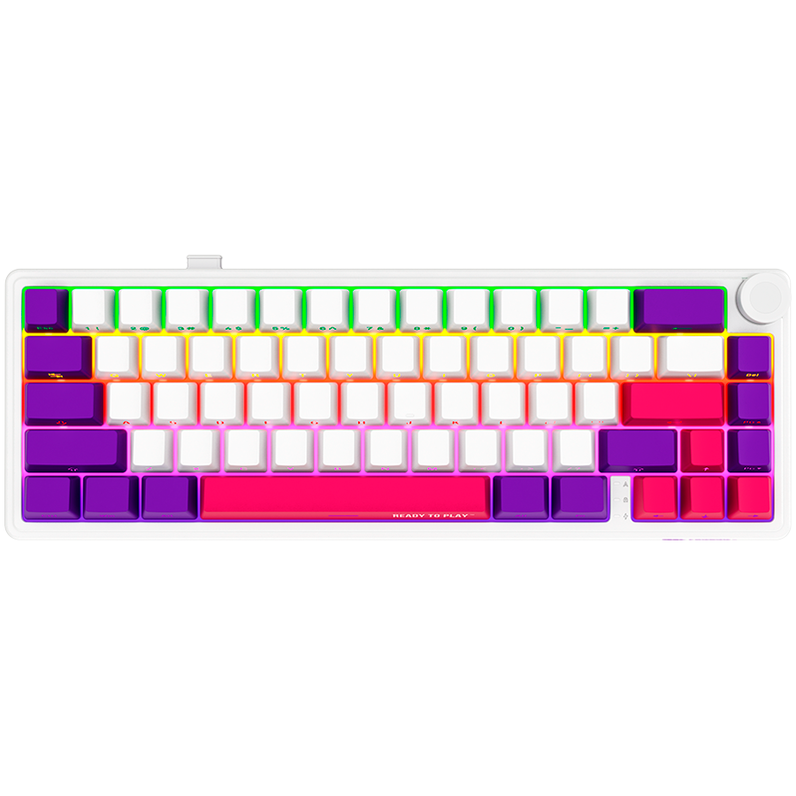 Lorgar Wireless Gaming Keyboard KBP70MW - White
