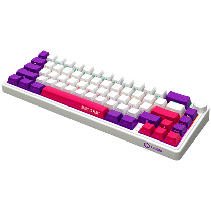 Lorgar Wireless Gaming Keyboard KBP70MW - White