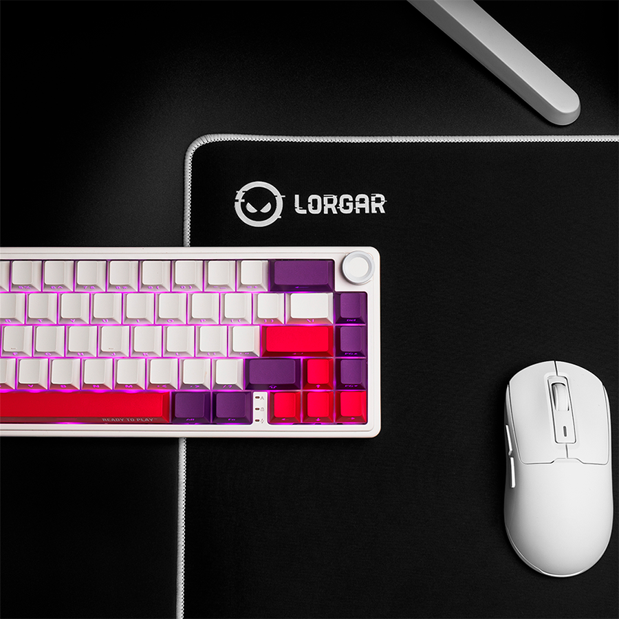 Lorgar Wireless Gaming Keyboard KBP70MW - White