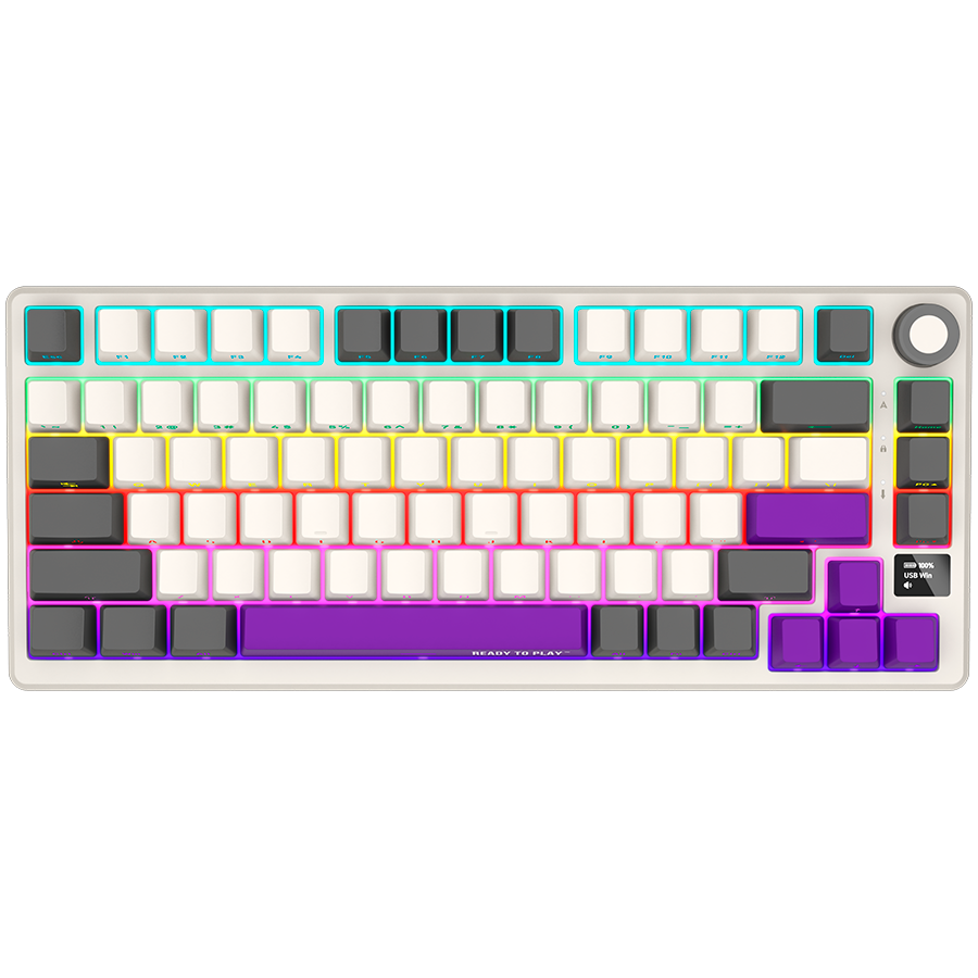 Lorgar Wireless Gaming Keyboard KBP7075W - Beige