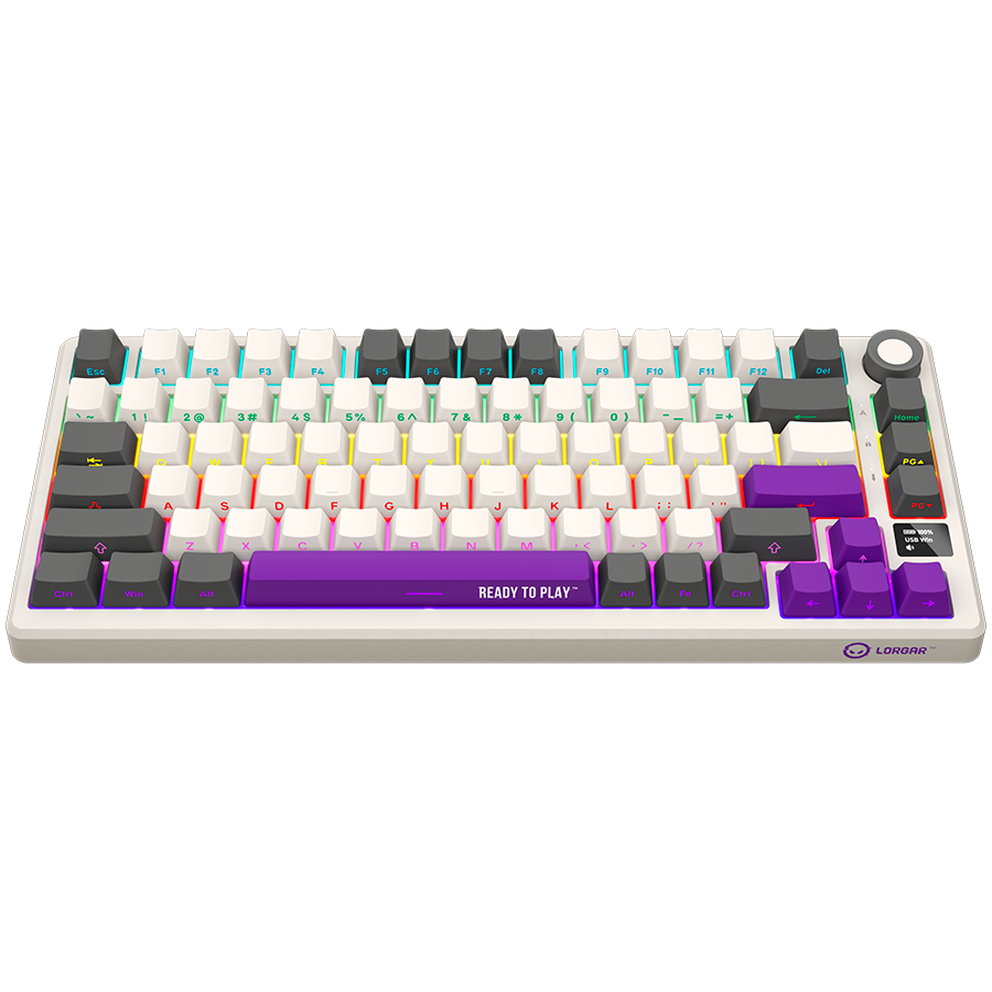 Lorgar Wireless Gaming Keyboard KBP7075W - Beige