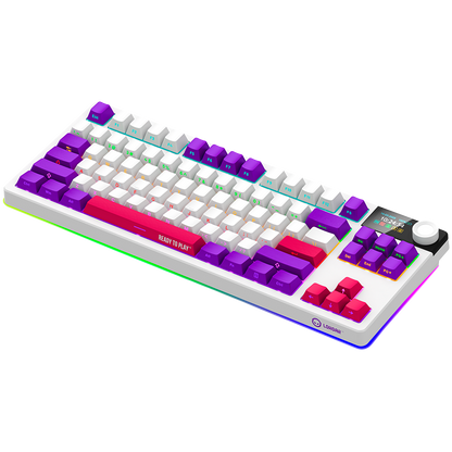 Lorgar Wireless Gaming Keyboard KBP70TKLW - White