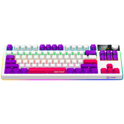 Lorgar Wireless Gaming Keyboard KBP70TKLW - White