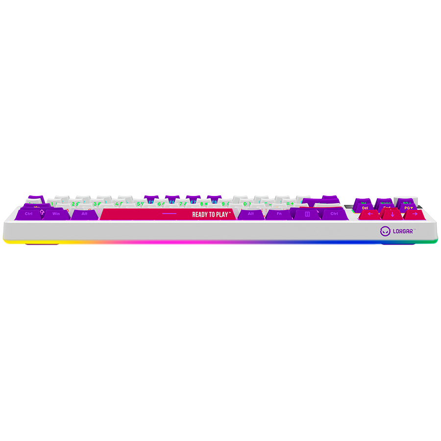 Lorgar Wireless Gaming Keyboard KBP70TKLW - White