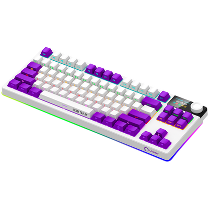 Lorgar Wireless Gaming Keyboard KBP70TKLW - White