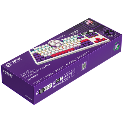 Lorgar Wireless Gaming Keyboard KBP70TKLW - White