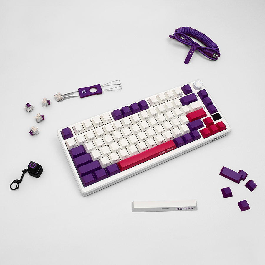 Lorgar Wireless Gaming Keyboard KBP7075W - White