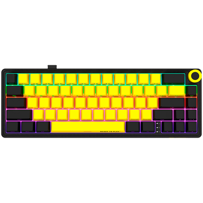 Lorgar Wireless Gaming Keyboard KBP70MW - Black/Yellow