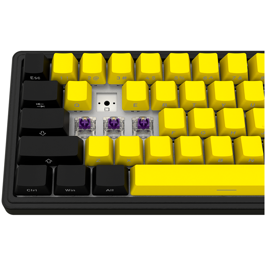 Lorgar Wireless Gaming Keyboard KBP70MW - Black/Yellow