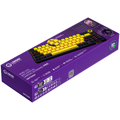 Lorgar Wireless Gaming Keyboard KBP70MW - Black/Yellow