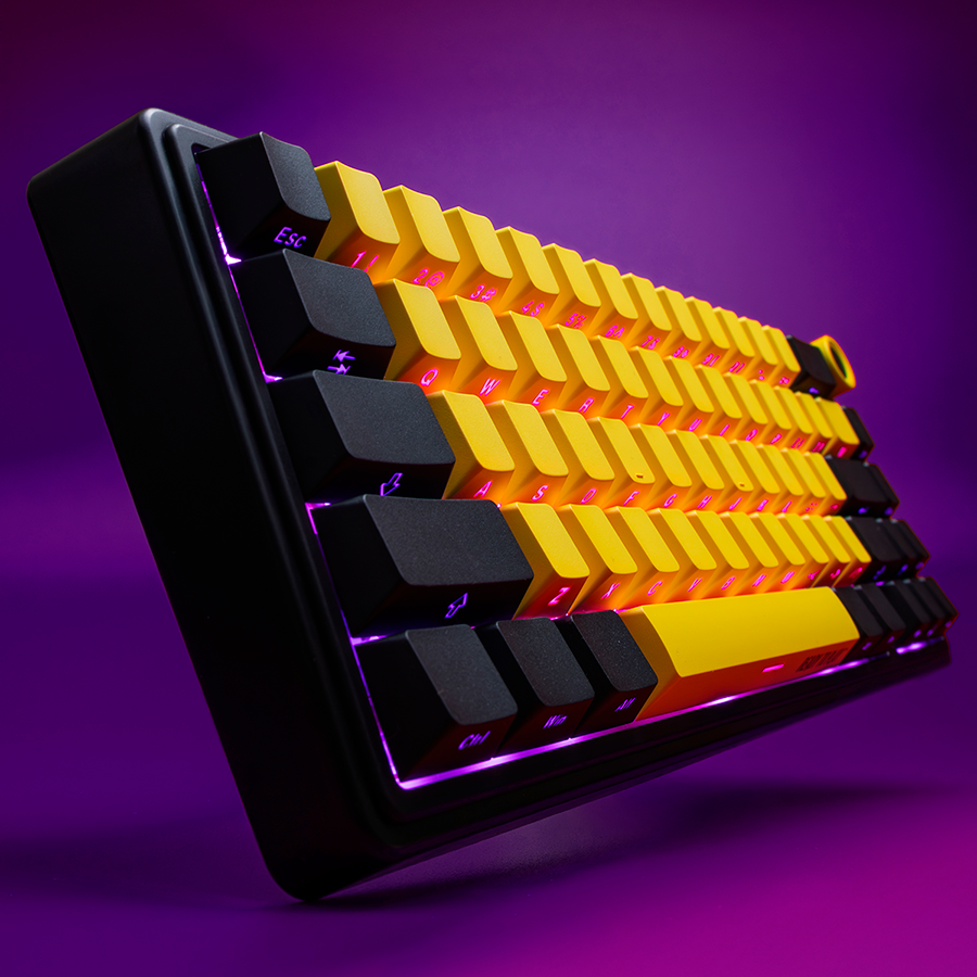 Lorgar Wireless Gaming Keyboard KBP70MW - Black/Yellow