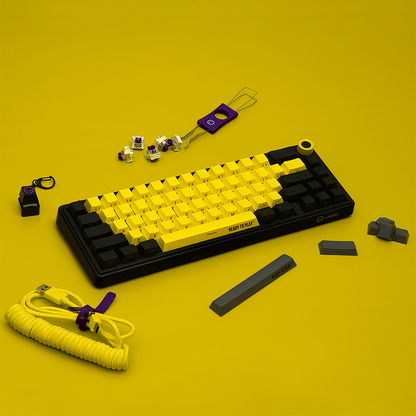 Lorgar Wireless Gaming Keyboard KBP70MW - Black/Yellow