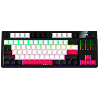 Lorgar Wireless Gaming Keyboard KBP70TKLW - Black/Red