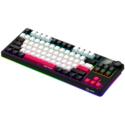 Lorgar Wireless Gaming Keyboard KBP70TKLW - Black/Red