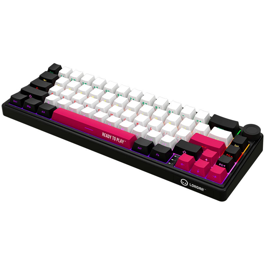 Lorgar Wireless Gaming Keyboard KBP70MW - Black
